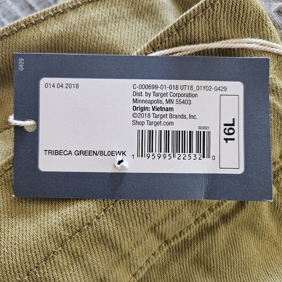 Universal Thread Tribeca Green Wide Leg Drawstring Jeans/Pants Women 16L - Picture 6 of 9